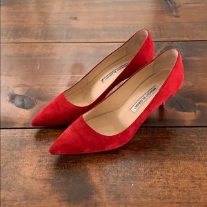 Maniolo Blahnik BB suede 50mm pumps